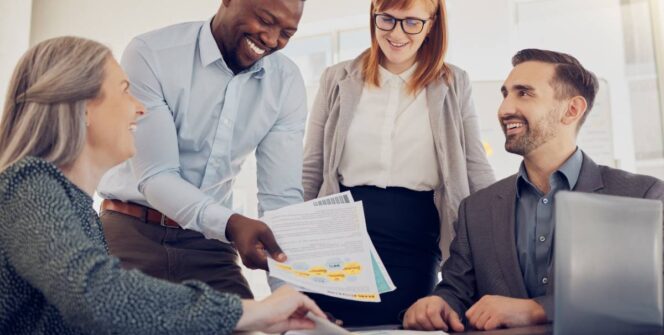 réunion dans une agence SEO